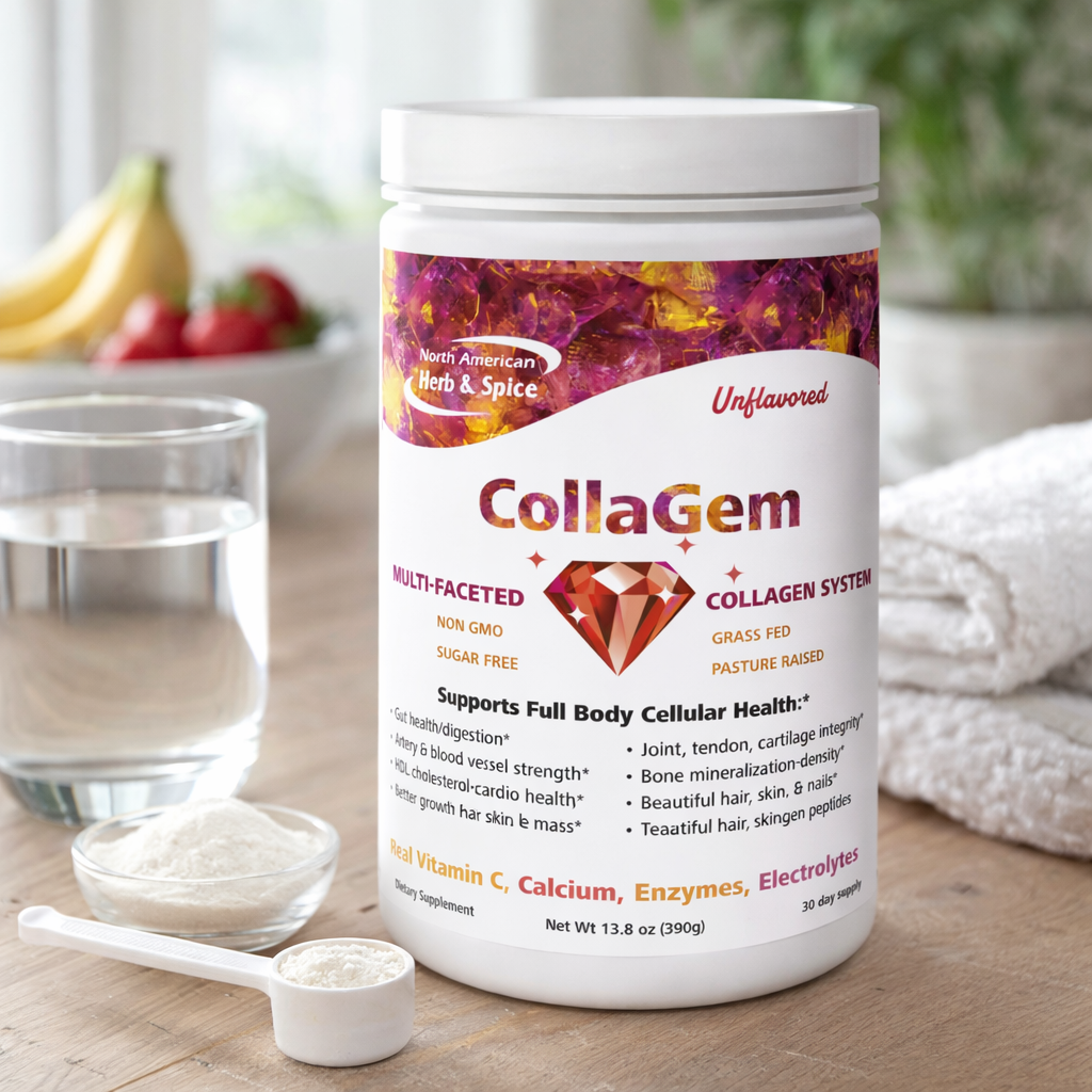 North American Herb & Spice - CollaGem Power, using